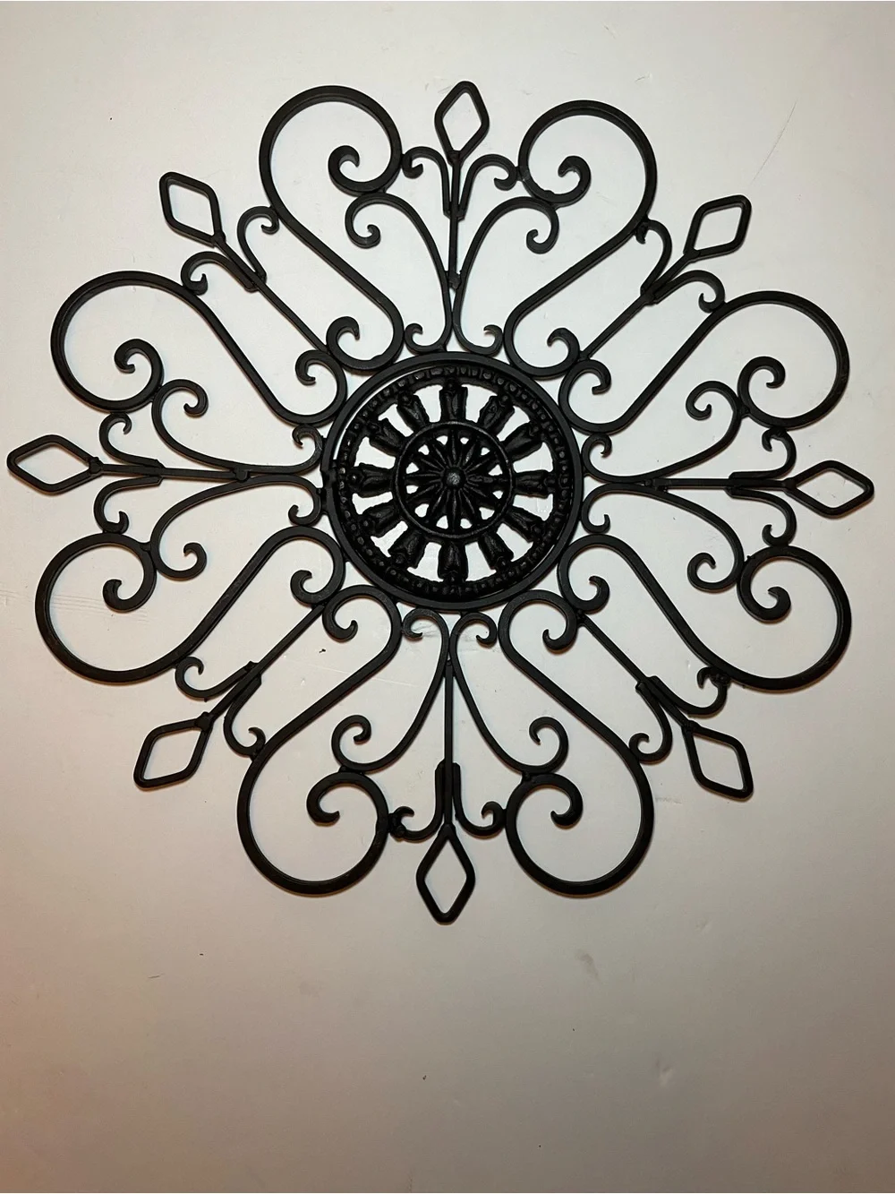 Traditional Iron Scroll Wall Decor- Elegant Scroll Design